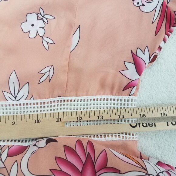 NEW ALY DALY M Floral Flamingo Long Sleeve Maxi Boho Dress NWT - Picture 10 of 12